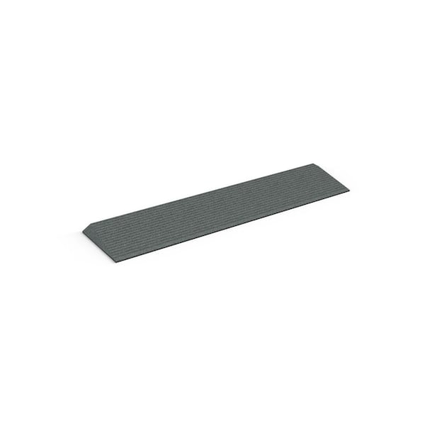TRANSITIONS Angled Entry Mat, Grey, 1 in.