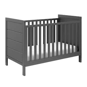 Nestling 3-in-1 Convertible Crib-Gray