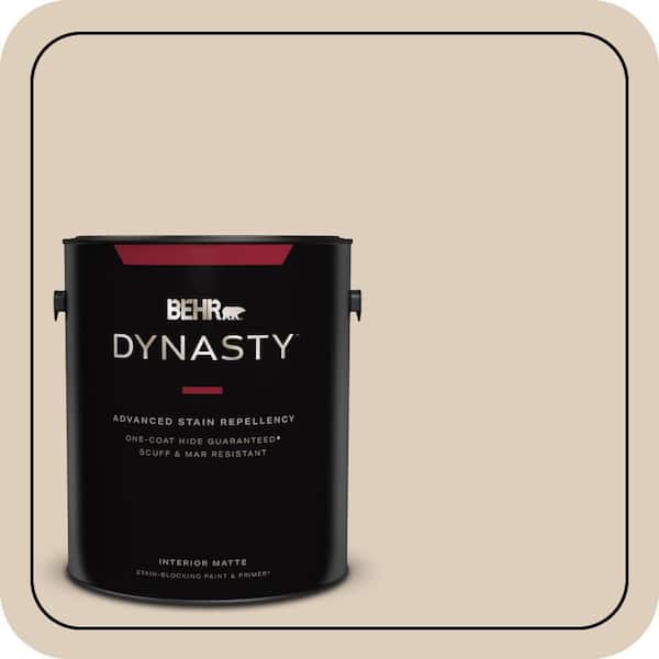 BEHR DYNASTY 1 gal. #MQ3-11 Dainty Lace One-Coat Hide Matte Interior Stain-Blocking Paint & Primer