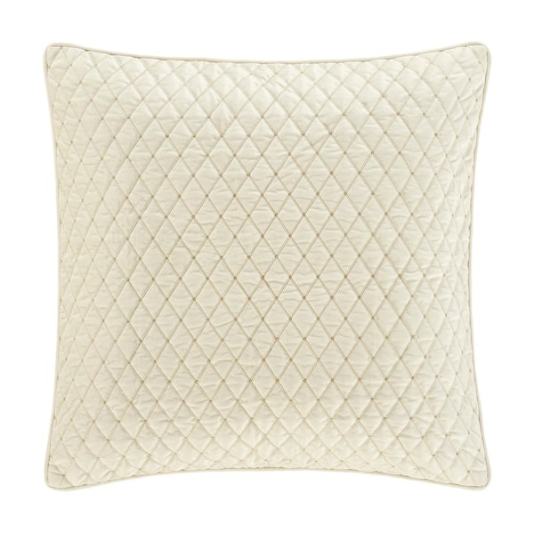 Unbranded Gabriel Winter White Polyester Euro Quilted Sham