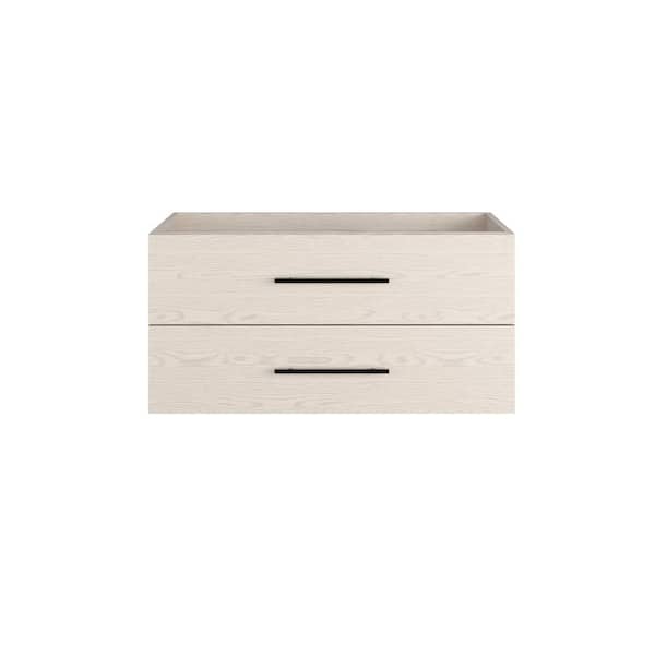 VOLPA USA AMERICAN CRAFTED VANITIES Napa 40 in. W x 20 in. D x 21 in. H Single Sink Bath Vanity Cabinet without Top in Natural Oak, Wall Mounted