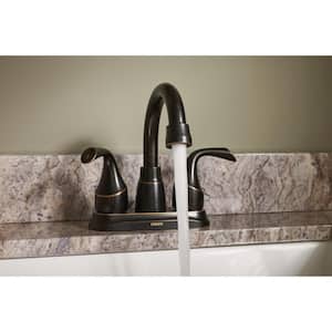 Idora 4 in. Centerset 2-Handle Bathroom Faucet in Mediterranean Bronze (2-Pack)