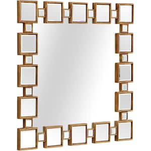 Orion 32 in. x 32 in. Modern Square Framed Decorative Mirror