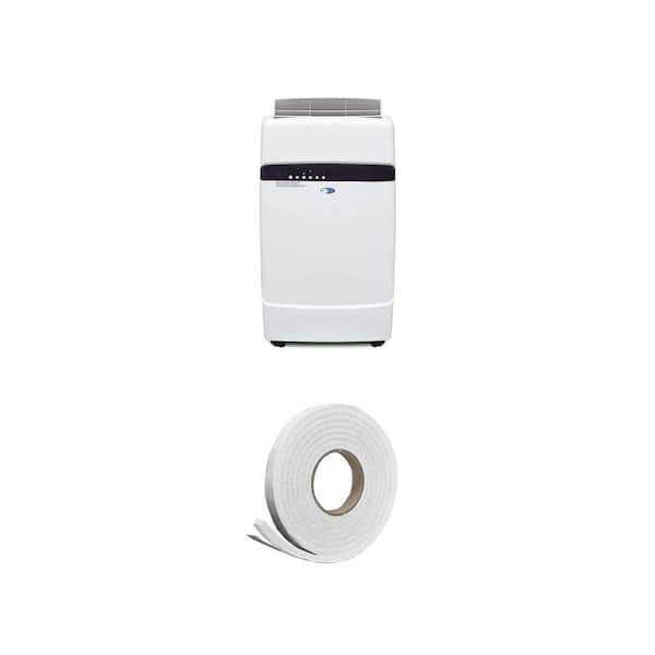 6,884 BTU Portable Air Conditioner (400 Sq. Ft.) and 3/4 in. x 7/16 in. x 10 ft. Weatherstrip Tape Combo