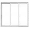 JELD-WEN V4500 Multi-Slide 105 in. x 96 in. Left-Hand Low-E White Vinyl ...