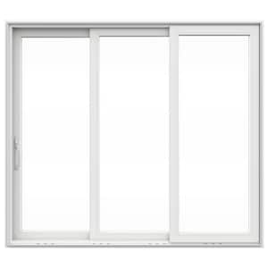V4500 Multi-Slide 105 in. x 96 in. Left-Hand Low-E White Vinyl 3-Panel Prehung Patio Door