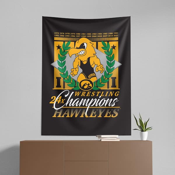 THE NORTHWEST GROUP NCAA Iowa Pinnacle Printed Wall Hanging