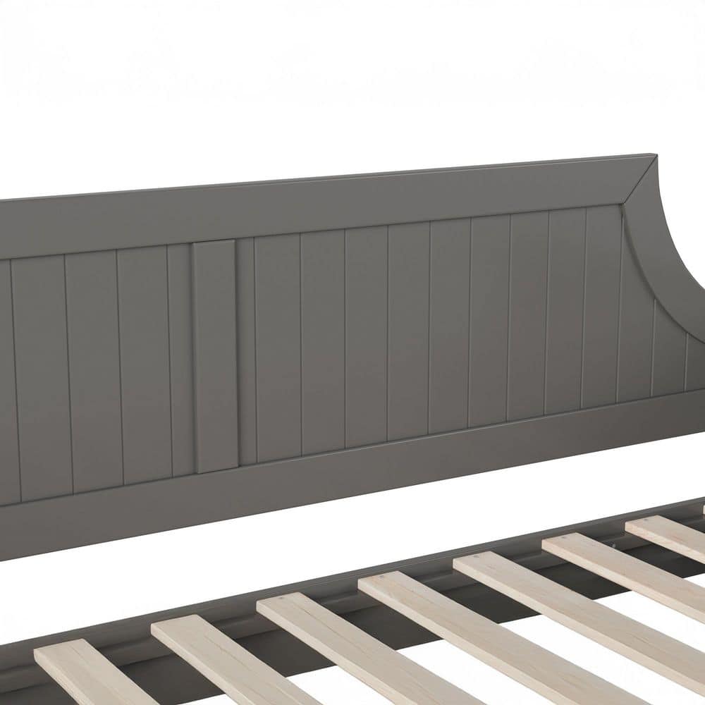 Cambridge Gray Twin Wood Daybed with Trundle and Storage