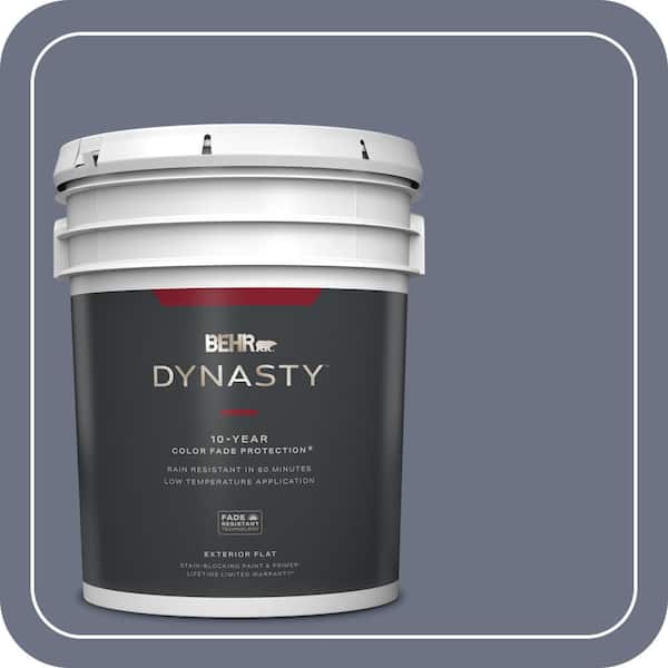 BEHR DYNASTY 5 gal. #MQ5-11 Encore Flat Exterior Stain-Blocking Paint & Primer