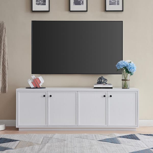 Meyer&Cross Ormond 69.63 in. White TV Stand Fits TV's up to 75 in.
