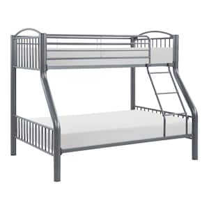 Beatty Gray Finish Twin/Full Metal Bunk Bed