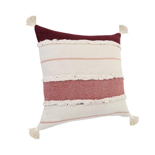 Maroon discount lumbar pillow