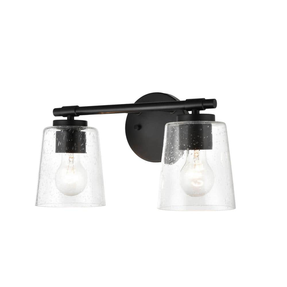 Two light online black vanity light