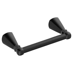 Edgemere Wall Mounted Toilet Paper Holder in Matte Black
