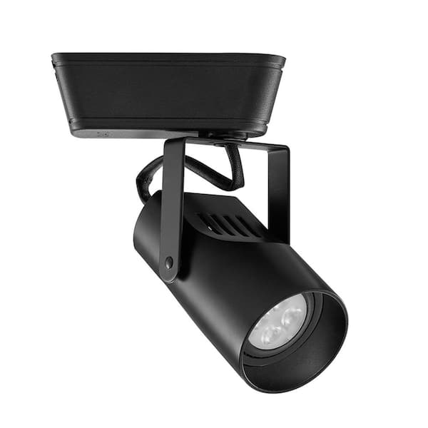 HT-007 1-Light Black LED Low Voltage Track Head with 8-Watt Bulb 50-Watt Max for H Track