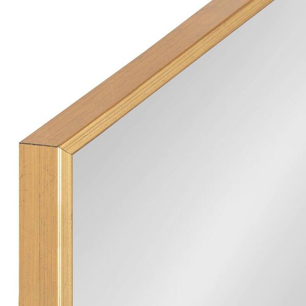Kate and Laurel Rhodes 36 in. x 24 in. Classic Hexagon Framed Gold