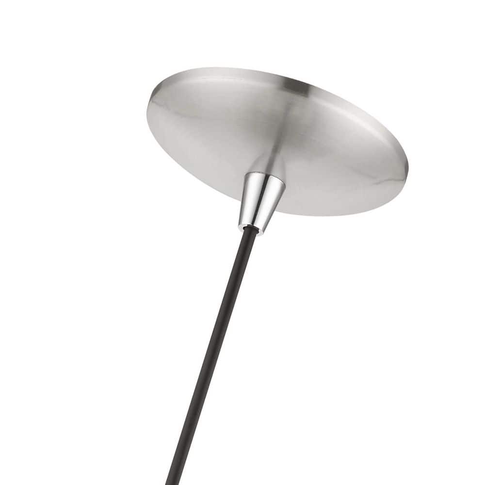 Glenbrook Brushed Nickel Mini Pendant with Open Cage Design