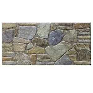 4/5 in. x 3-1/4 ft. x 1-3/5 ft. Blue Grey Buff Multi-Colored Faux Stone Styrofoam 3D Decorative Wall Paneling 5-Pack