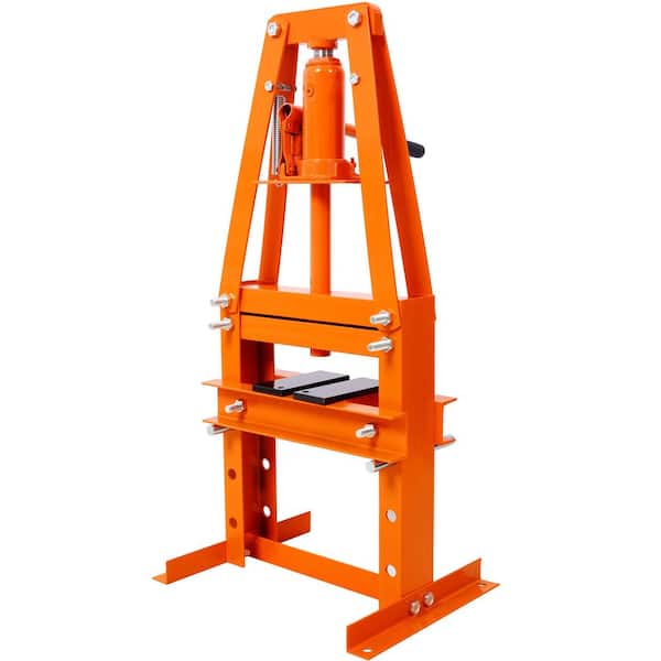 Ami 6 Ton Hydraulic A-Frame Shop Press with Press Plates Orange