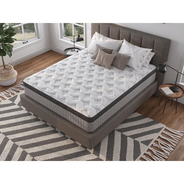 King Size Medium Hybrid Cooling Memory Foam 10 in. Bed-in-a-Box Mattress