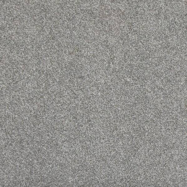Home Decorators Collection Tailored Trends II Sleek Gray 15 ft. 47 oz. Polyester Textured Carpet - Installation Required