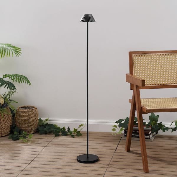JONATHAN Y Mallory 1-Light 44 in. Dimmable Integrated LED Black