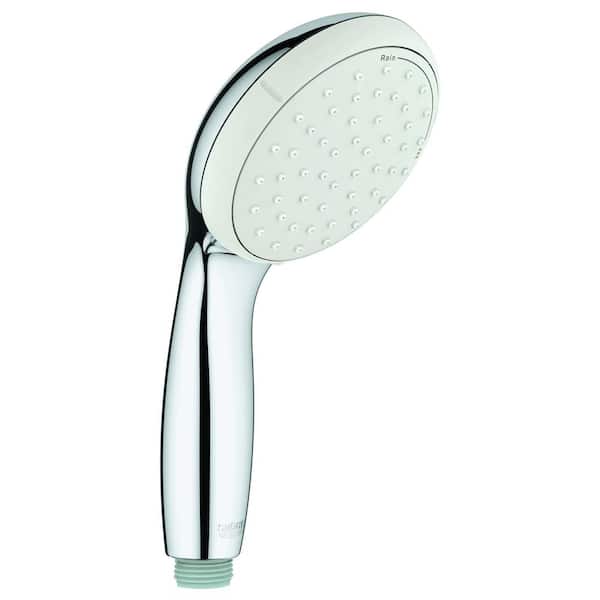 GROHE Tempesta 2-Spray Patterns 4 in. Single Wall Mount Handheld Shower Head in Chrome