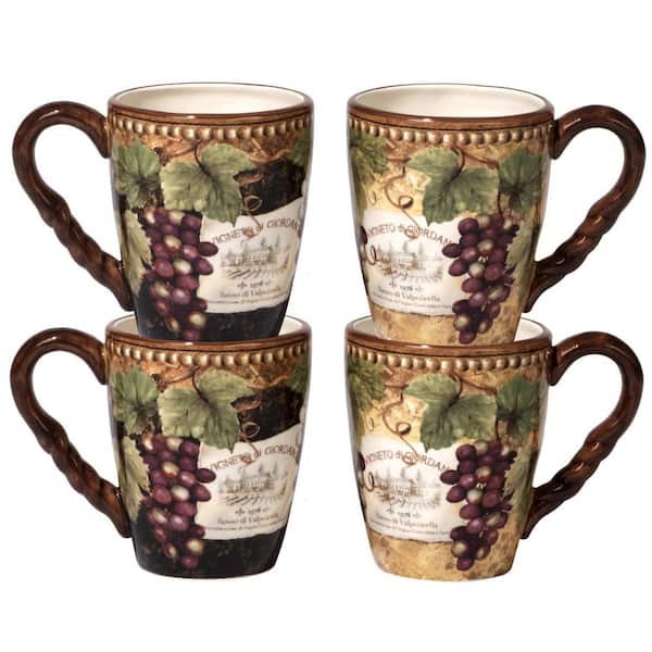 20 Oz Ceramic Coffee Mug - Set of 4