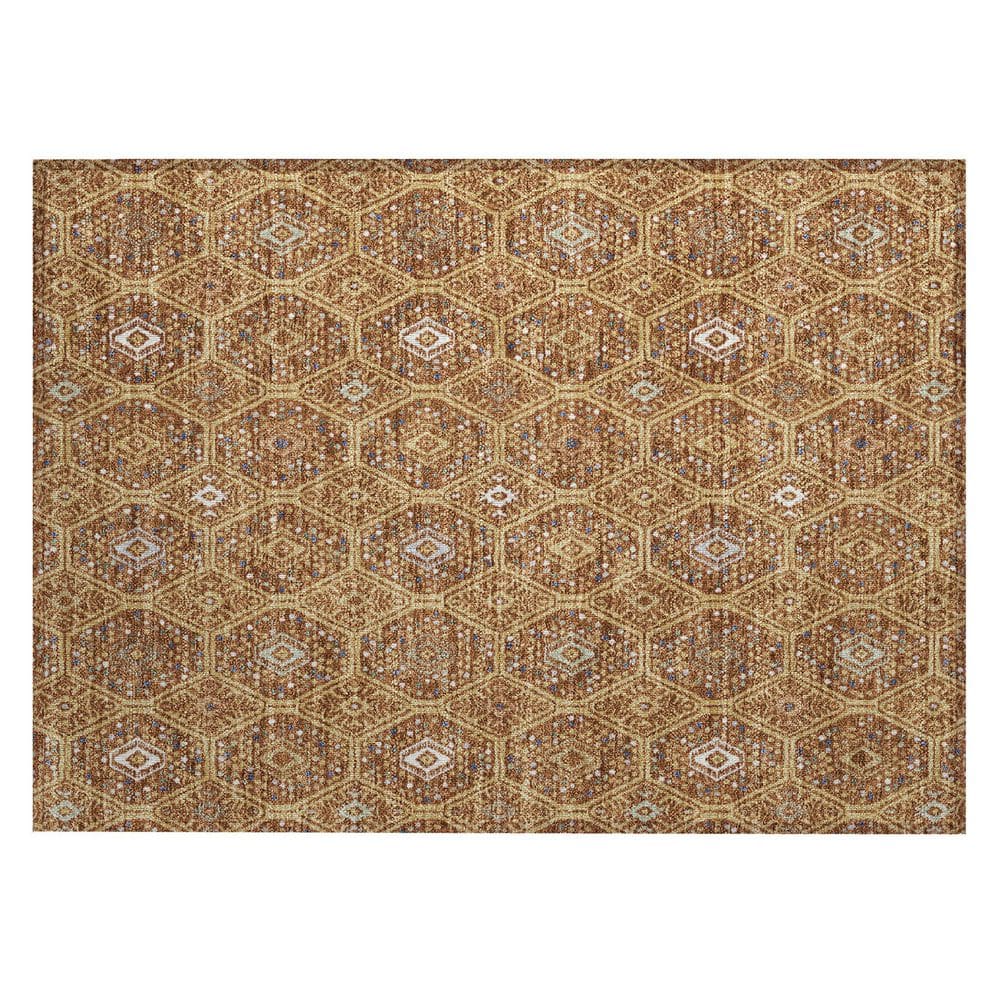 Chantille Machine Washable Indoor/Outdoor Abstract ACN2471 Gold 2 ft. x 3 ft. Accent Rug price history on PriceWatchPro