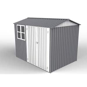 6 ft. x 8 ft. Metal Outdoor Storage Shed Large Tool Storage Shed with Windows Covers 48 sq. ft. of Backyard
