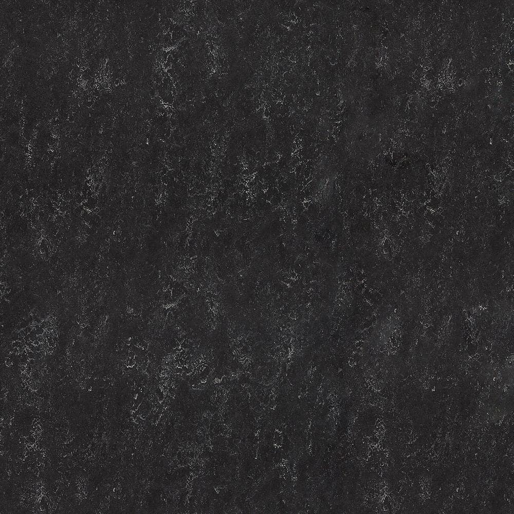 Black 12"x12" Waterproof Cork Backed Laminate Floor Tiles