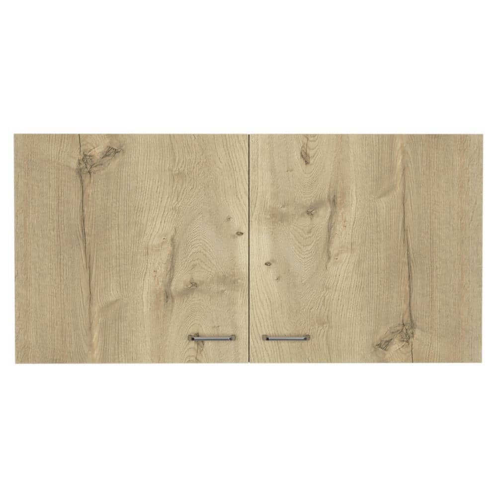 39.3 in. Oak Rectangle Bathroom Wall Cabinet with 2-Door price history on PriceWatchPro