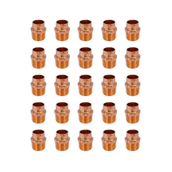 CMI inc 3/4 in. Copper Cup x MIP Male Adapter (25-Pack)
