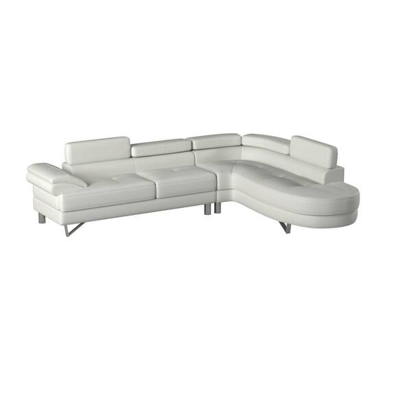 Bobkona Sectional Sofa Reversible Assembly Baci Living Room
