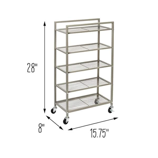 cadeninc 6-Tier Rolling Cart Gap Bathroom Slide Out Storage Tower Rack with  Wheels Hong-LQW2-061 - The Home Depot