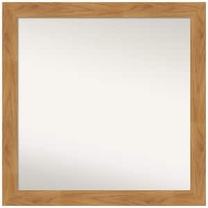 Carlisle Blonde 30 in. W x 30 in. H Square Non-Beveled Wood Framed Wall Mirror in Unfinished Wood