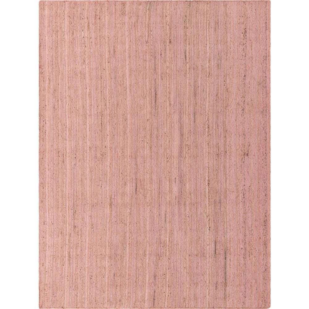 Braided Jute Dhaka Light Pink 9' 0 x 12' 0 Area Rug price history on PriceWatchPro