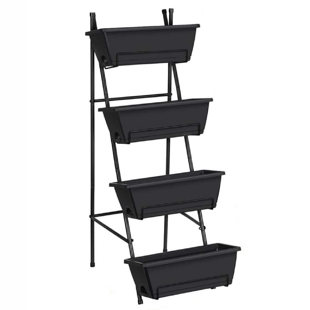16.8 in. x 18.3 in. x 41.5 in. Black Plastic/Metal Rectangular Indoor/Outdo