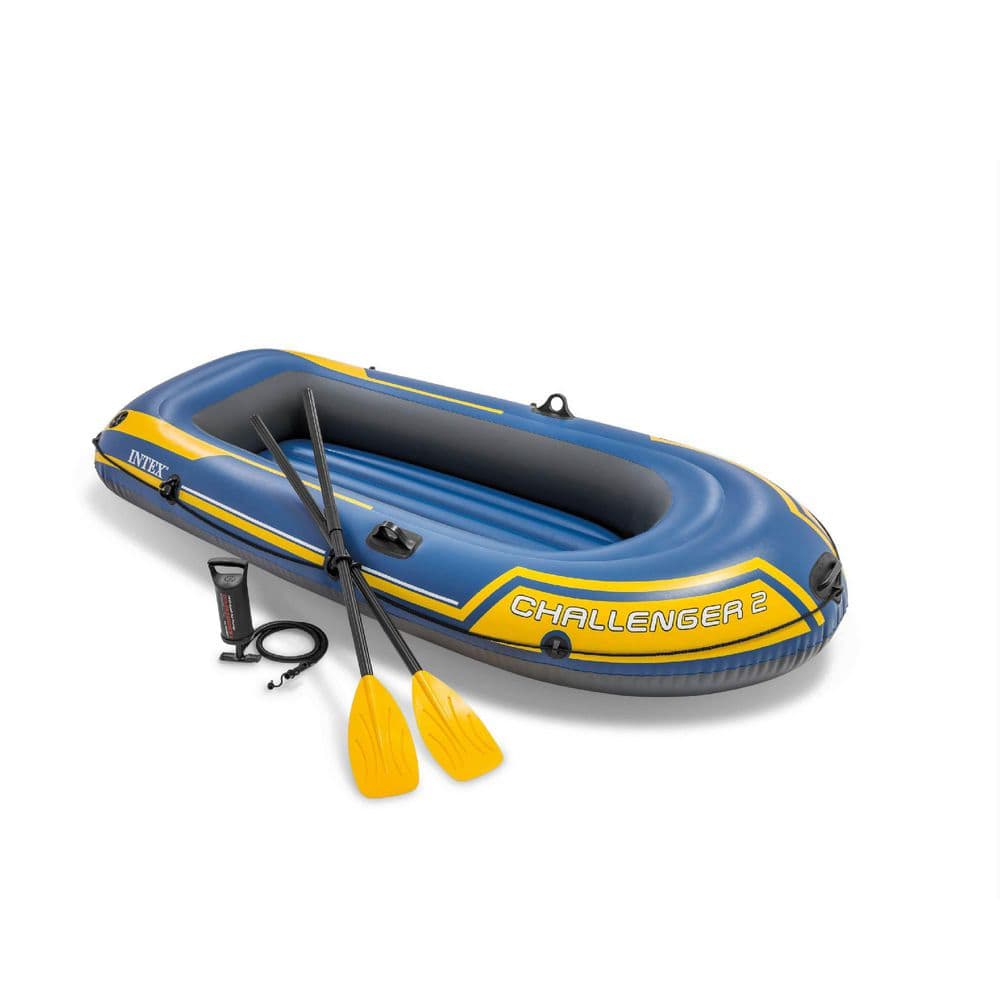 Challenger 2 Inflatable 2-Person Floating Boat Raft Set w/ Oars and Air Pump price history on PriceWatchPro