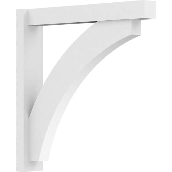 Ekena Millwork Thorton 5 in. W x 30 in. H x 30 in. D Signature Urethane Polyurethane Outlooker with Block Ends