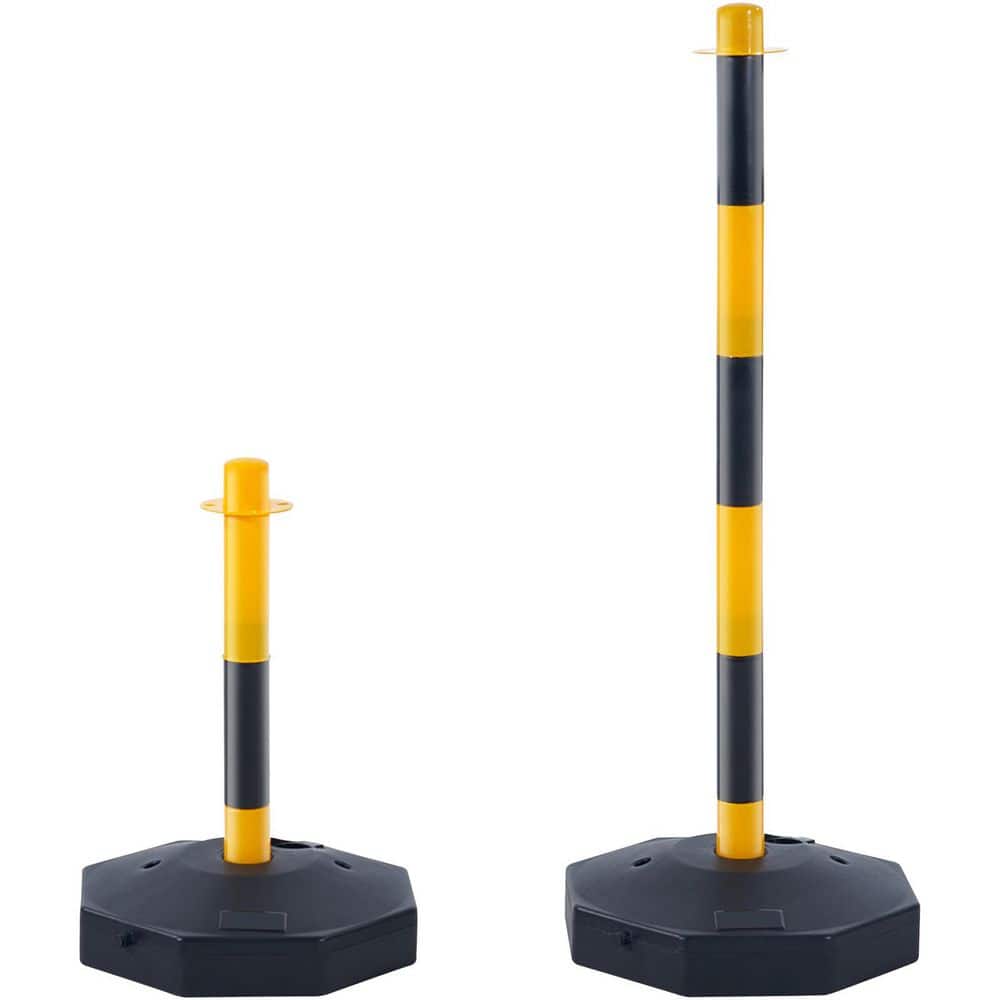 Adjustable Traffic Delineator Post Cones, 4 Pack, Traffic Safety Delineator Barrier with Fillable Base 8FT Chain price history on PriceWatchPro