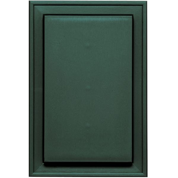 Builders Edge 8.25 in. x 12.0625 in. #028 Forest Green Jumbo Universal Mounting Block