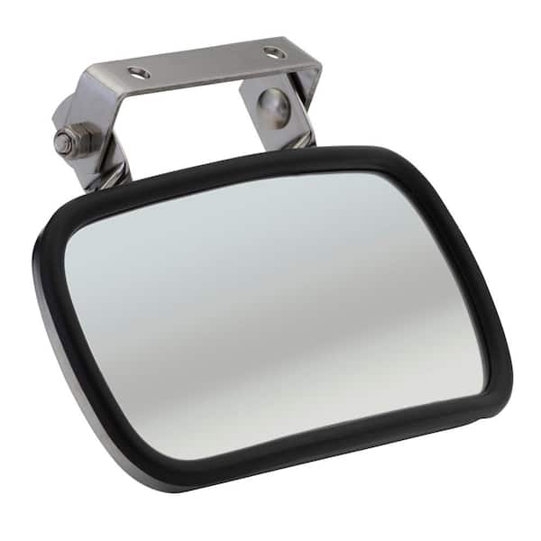 Grote Rectangular Over-The-Door Convex Mirror - Black