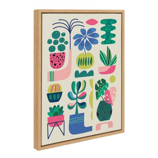 Kate and Laurel Sylvie "Houseplants" by Rachel Lee Framed Art Print 18 in. x 24 in.
