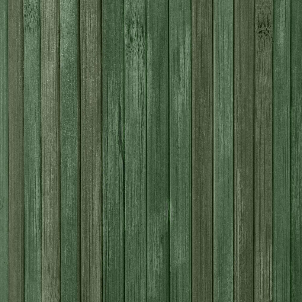 Sage Green Painted Bamboo Wave Room Divider, 24" x 98"