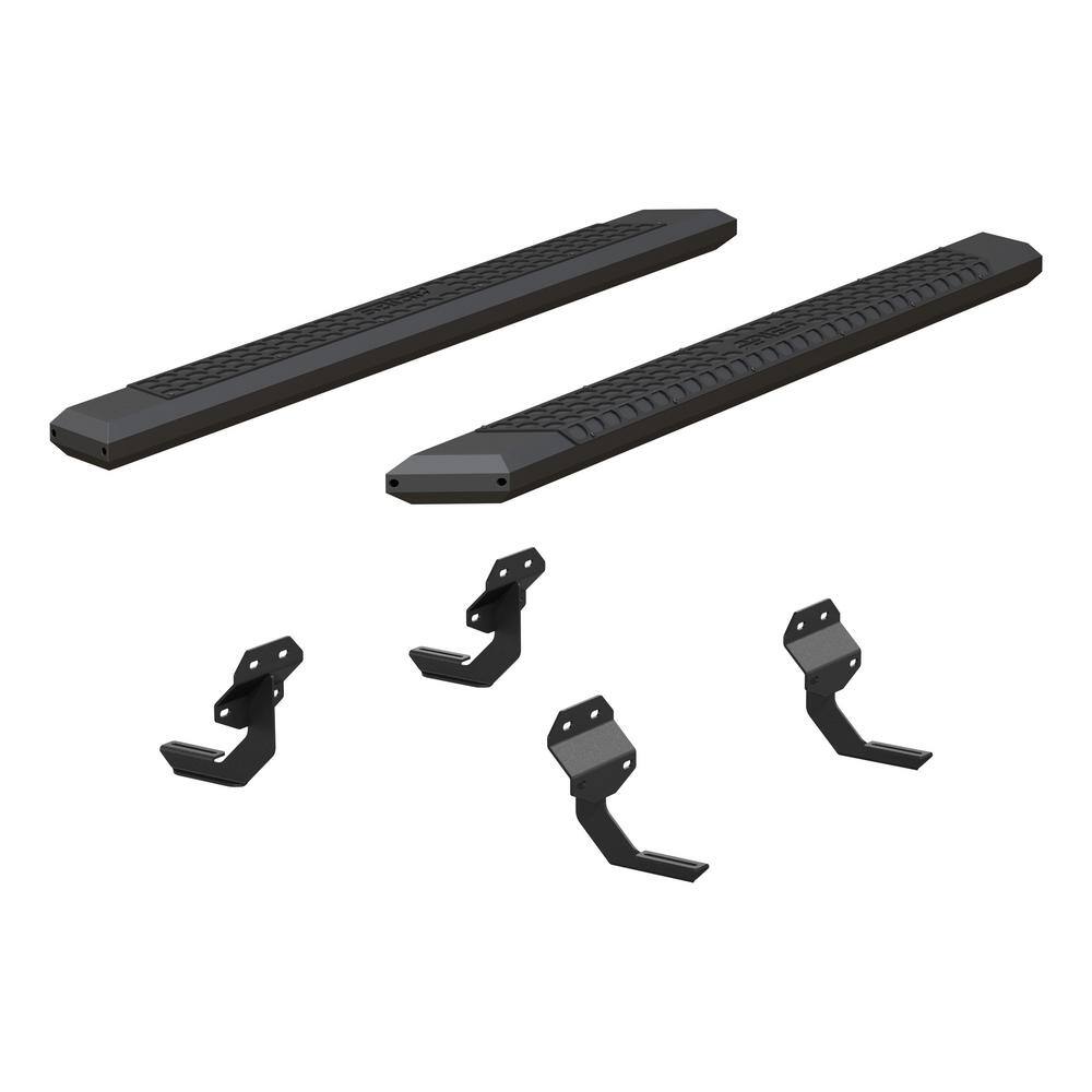 AdvantEDGE Black Aluminum 75-Inch Truck Running Boards, Select Ford F-150, F-250, F-350 Super Duty -  Aries, 2556012