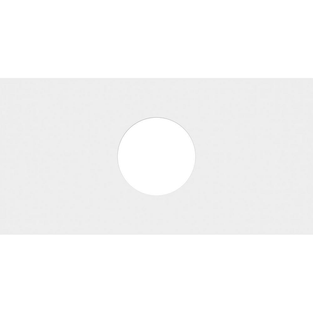 24" White PVC Rectangle Contemporary Ceiling Medallion