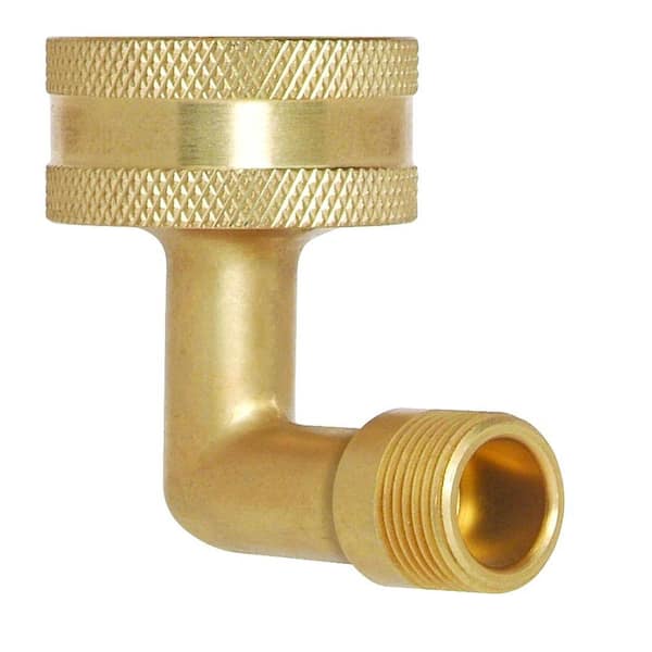 BrassCraft 3/4 in. Female Hose Thread Swivel Nut x 1/2 in. O.D. Compression Dishwasher Elbow with Hose Washer