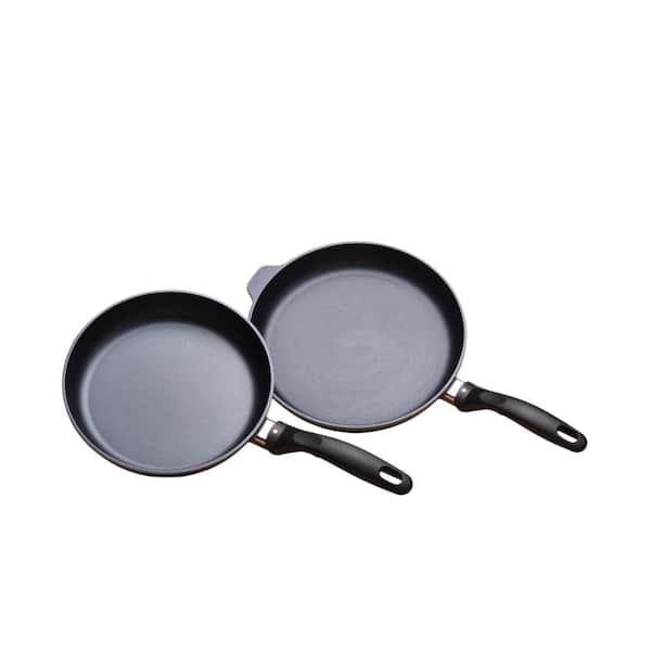 Swiss Diamond Nonstick Induction Fry Pan Duo, 9.5 & 11 Dishwasher & Oven  Safe Fry Pans, Gray