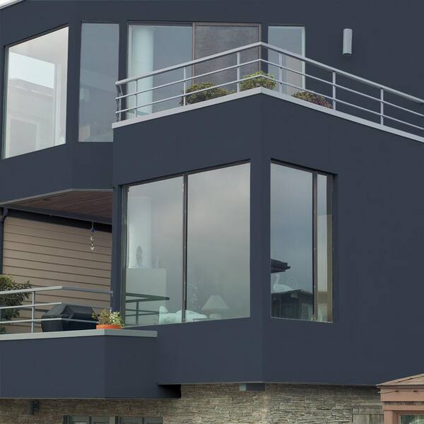 BEHR - 1 gal. #PPU14-20 Starless Night Flat Interior/Exterior Masonry, Stucco and Brick Paint